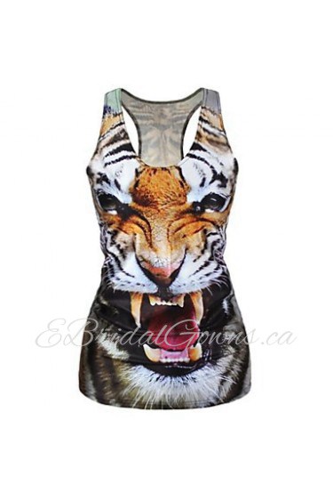 Wild Tiger Tank Top Dress Night Club Sexy Uniform