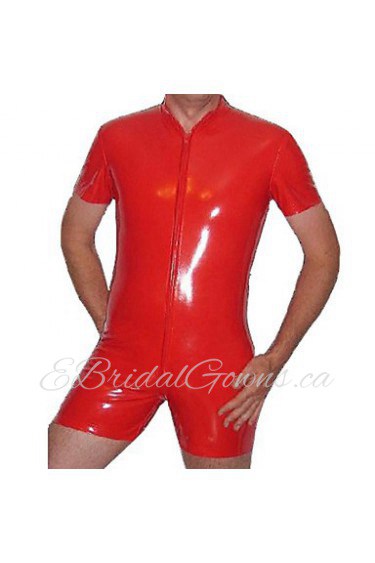 Wild Boxer Red PU Leather Men's Halloween Costume