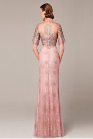 Trumpet / Mermaid Floor-length High Neck Evening Dress with Embroidery