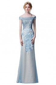 Sheath / Column Off-the-shoulder Floor-length Evening / Prom Dress