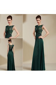 Scoop Floor-length Evening / Prom Dress with Paillettes