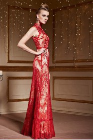 Princess High Neck Evening / Prom Dress Floor-length with Paillettes