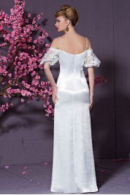 Off-the-shoulder Sheath / Column Evening / Prom Dress Floor-length with Straps