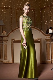 Scoop Hollow Out Floor-length Sheath / Column Evening / Prom Dress