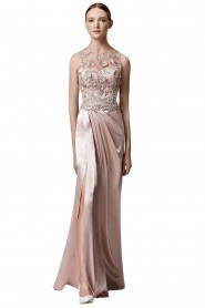 Scoop Evening Dress Floor-length Sheath / Column Evening / Prom Dress