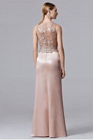 Scoop Evening Dress Floor-length Sheath / Column Evening / Prom Dress