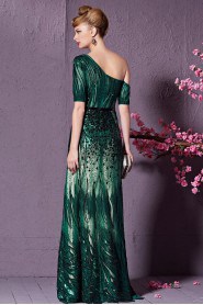 Asymmetrical Sheath / Column Evening Dress