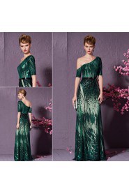 Asymmetrical Sheath / Column Evening Dress