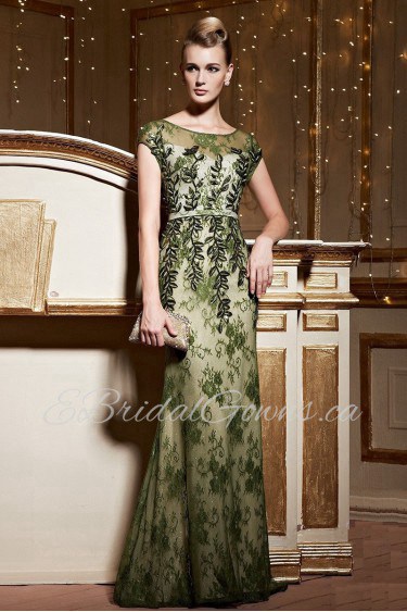 Scoop Sheath / Column Evening / Prom Dress Floor-length