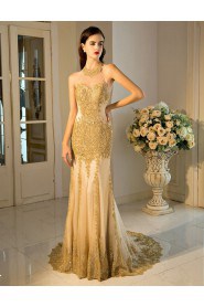 Trumpet / Mermaid Halter Prom / Formal Evening Dress