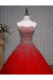 Ball Gown Strapless Prom / Formal Evening Dress with Beading