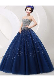 A-line Strapless Cocktail Party Dress with Beading