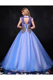 Ball Gown High Neck Prom / Formal Evening / Quinceanera / Sweet 18 Dress with Crystal