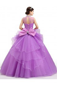 Ball Gown High Neck Prom / Formal Evening / Quinceanera / Sweet 18 Dress with Crystal