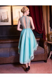 A-line Jewel Cocktail Party Dress with Beading