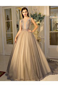 Ball Gown Jewel Prom / Formal Evening Dress with Crystal