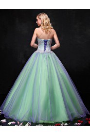 Ball Gown Strapless Prom / Formal Evening Dress with Flower(s)