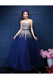 A-line Strapless Prom / Formal Evening Dress with Beading