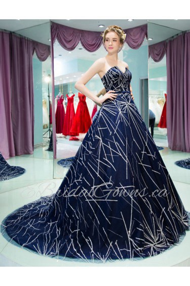 Ball Gown V-neck Prom / Formal Evening Dress