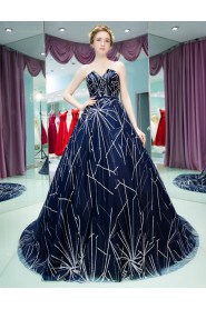 Ball Gown V-neck Prom / Formal Evening Dress