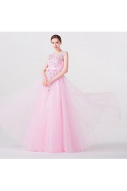 A-line V-neck Prom / Formal Evening Dress with Embroidery