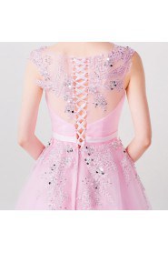 A-line V-neck Prom / Formal Evening Dress with Embroidery