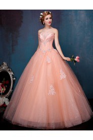 Ball Gown Strapless Prom / Formal Evening / Quinceanera / Sweet 18 Dress with Beading