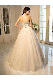 Ball Gown Strapless Tulle Prom / Formal Evening Dress with Sequins