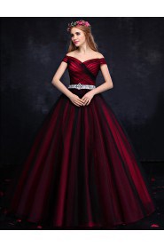 Ball Gown Off-the-shoulder Prom / Formal Evening Dress with Crystal