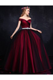 Ball Gown Off-the-shoulder Prom / Formal Evening Dress with Crystal