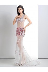 Sheath / Column Scoop Prom / Formal Evening Dress
