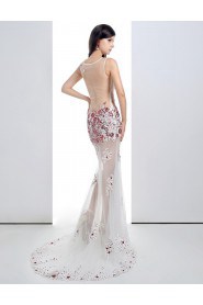 Sheath / Column Scoop Prom / Formal Evening Dress