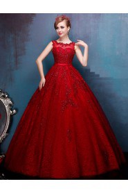 A-line Scoop Prom / Formal Evening Dress with Beading