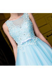 A-line Scoop Prom / Formal Evening Dress with Beading