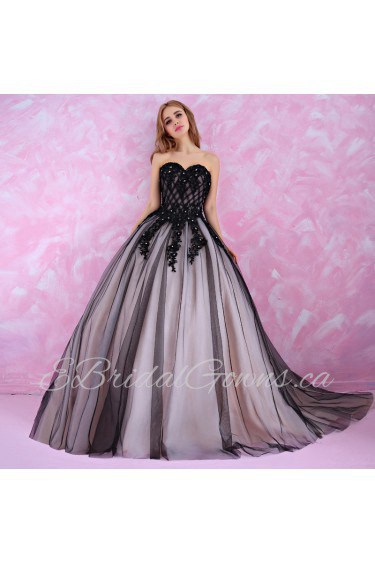 Ball Gown Strapless Prom / Formal Evening Dress with Beading