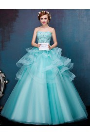 Ball Gown Strapless Prom / Formal Evening / Quinceanera / Sweet 18 Dress with Beading