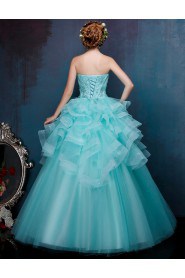 Ball Gown Strapless Prom / Formal Evening / Quinceanera / Sweet 18 Dress with Beading