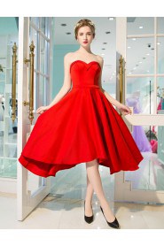 A-line Strapless Cocktail Party Dress