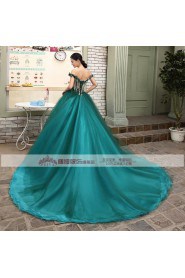 Ball Gown Off-the-shoulder Prom / Evening Dress with Flower(s)