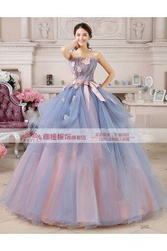 Ball Gown Strapless Prom / Evening Dress with Flower(s)