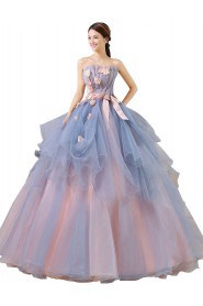 Ball Gown Strapless Prom / Evening Dress with Flower(s)