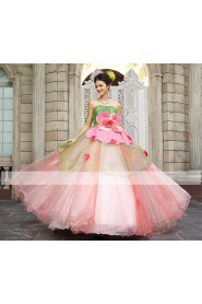 Ball Gown Strapless Prom / Evening Dress with Flower(s)