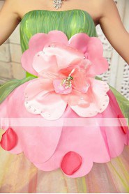 Ball Gown Strapless Prom / Evening Dress with Flower(s)