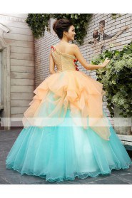 Ball Gown Strapless Prom / Evening Dress with Flower(s)