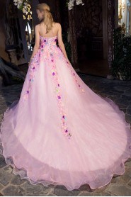 Ball Gown Strapless Prom / Evening Dress with Flower(s)