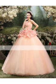 Ball Gown Strapless Prom / Evening Dress with Flower(s)