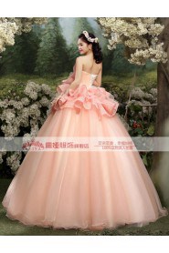 Ball Gown Strapless Prom / Evening Dress with Flower(s)