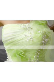 Ball Gown One Shoulder Prom / Evening Dress with Flower(s)