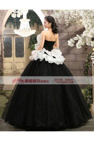 Ball Gown Strapless Prom / Evening Dress with Flower(s)