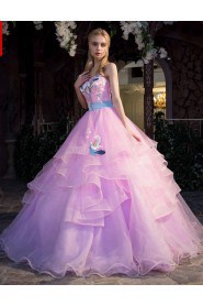 Ball Gown Strapless Prom / Evening Dress with Embroidery